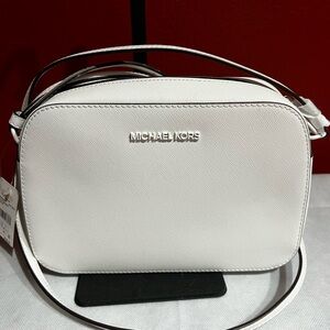 Michael Kors Jetset Crossbody Bag optic white